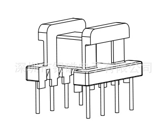 EE19型YC-EE-1906 4+4P 骨架 、电感线圈骨架厂家