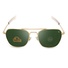 外銷墨鏡歐美潮流新款太陽鏡男士AO金屬玻璃方框墨鏡太陽眼鏡批發