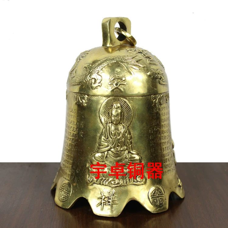 Маленький медный колокольчик, латунный чай Tieguanyin, подвеска
