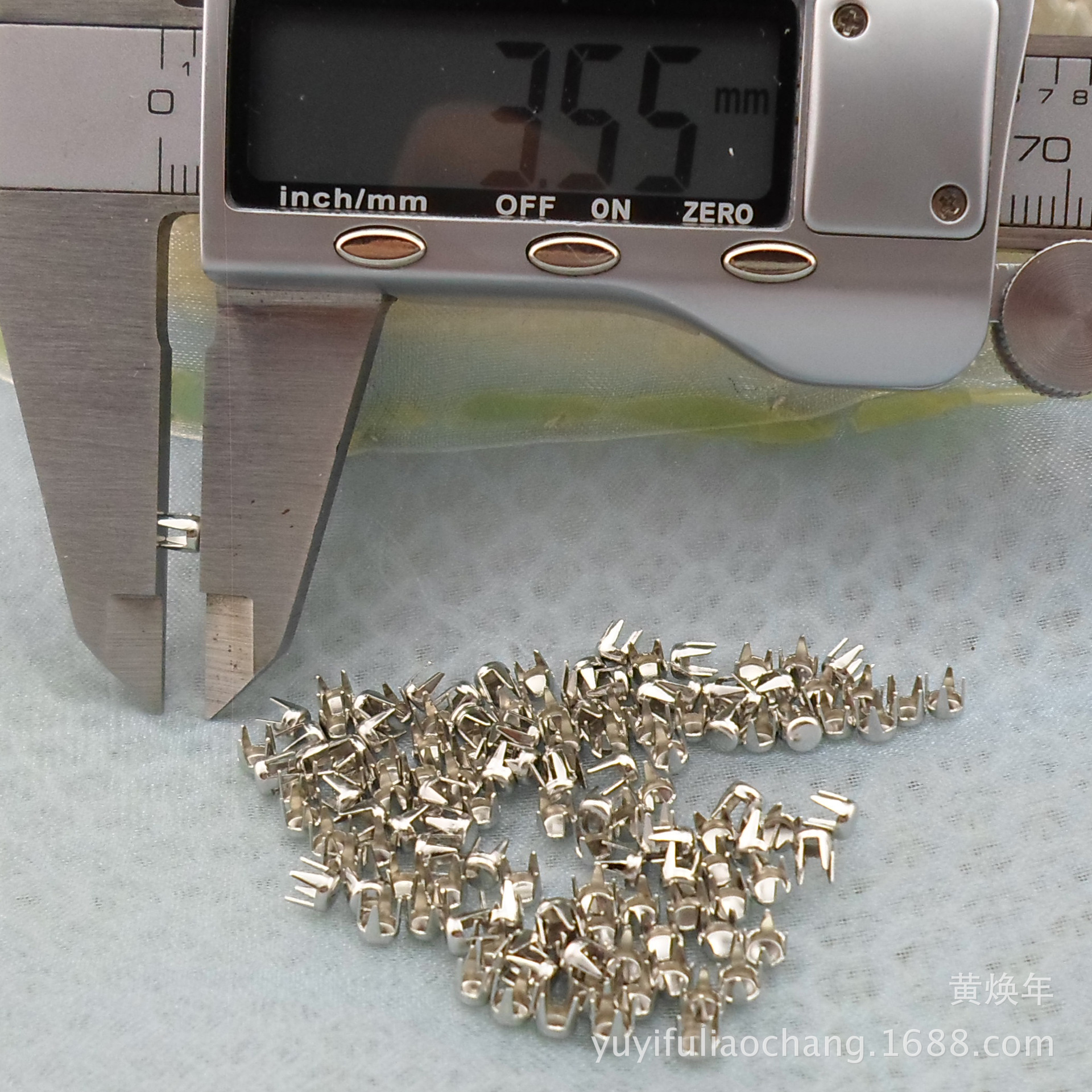 底部直径2.3MM×高3.5MM不锈钢4爪钉 塑料铆钉泡珠底爪-阿里巴巴