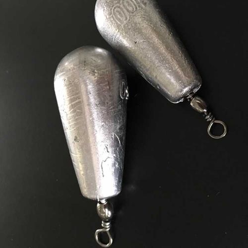 Drop Ring Lead Sinkers, Drop Lead Sinkers, Ring Lead Charms, Solid Lead Sinkers, Long Range Lead Sinkers