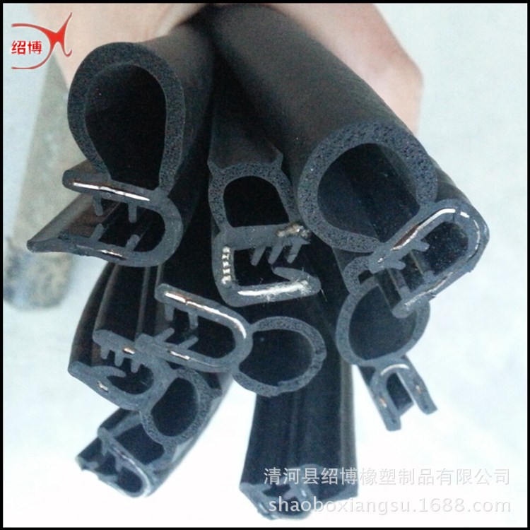 直销三元乙丙钢丝钢带复合橡胶条 汽车车门条 机柜密封条