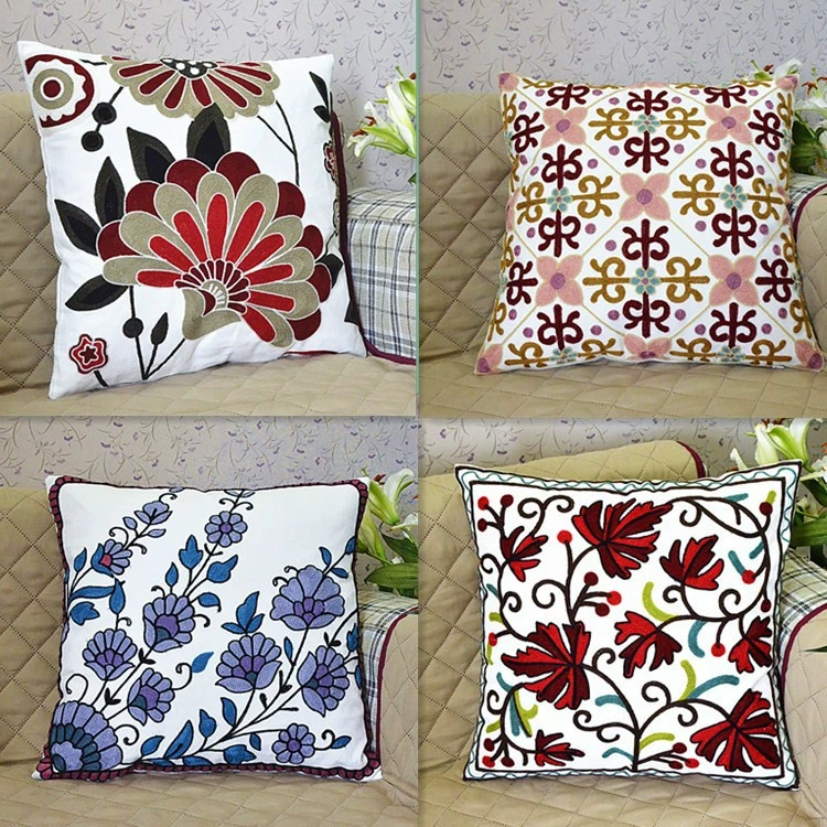 Этнический стиль вышитая наволочка автомобильный диван подушка Товары для дома спинка спальни в наличии