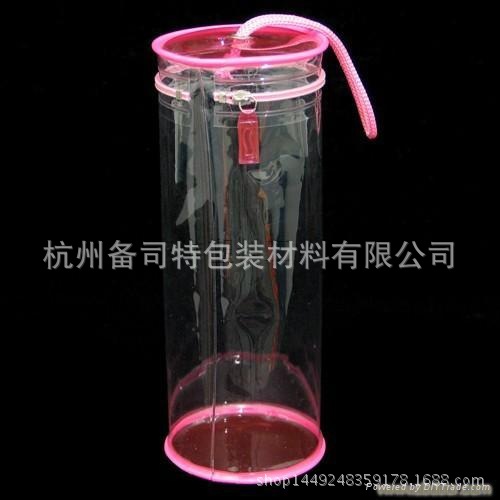 PVC化妆品包现货圆筒袋 软膜PVC塑料袋收纳袋胶骨电压袋印刷