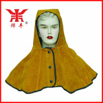 特大号牛皮焊工风帽 披肩帽 电焊防护  焊接工作帽
