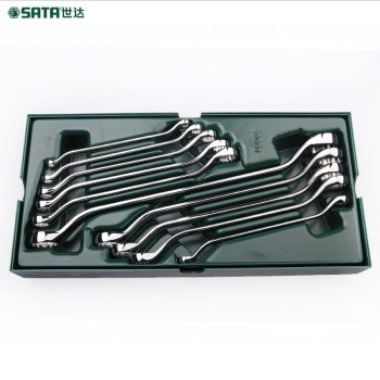 现货世达SATA 工具托组套-10件全抛光双梅花扳手 09905