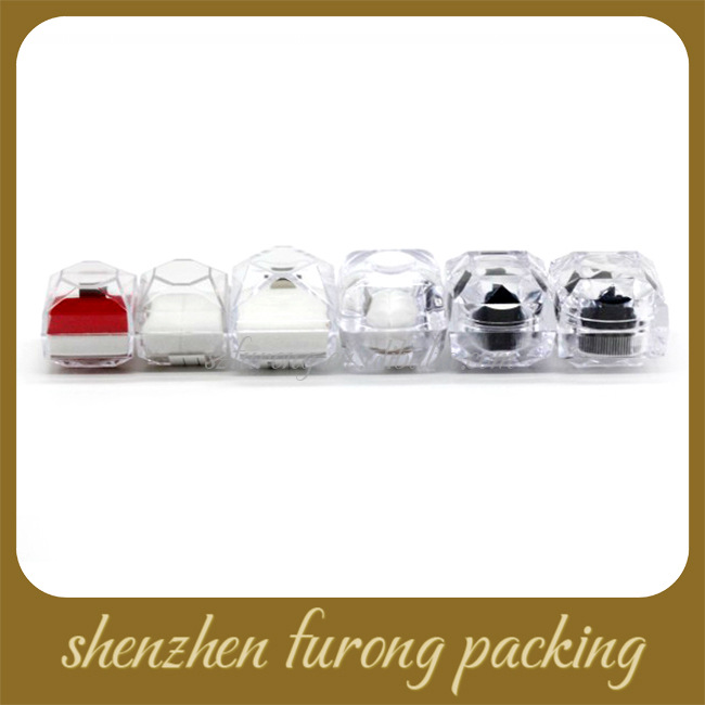 厂家批发定做1水晶高档水钻方形透明首饰盒塑胶盒戒指盒礼品盒