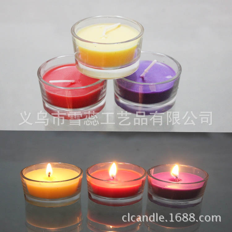 Glass candle