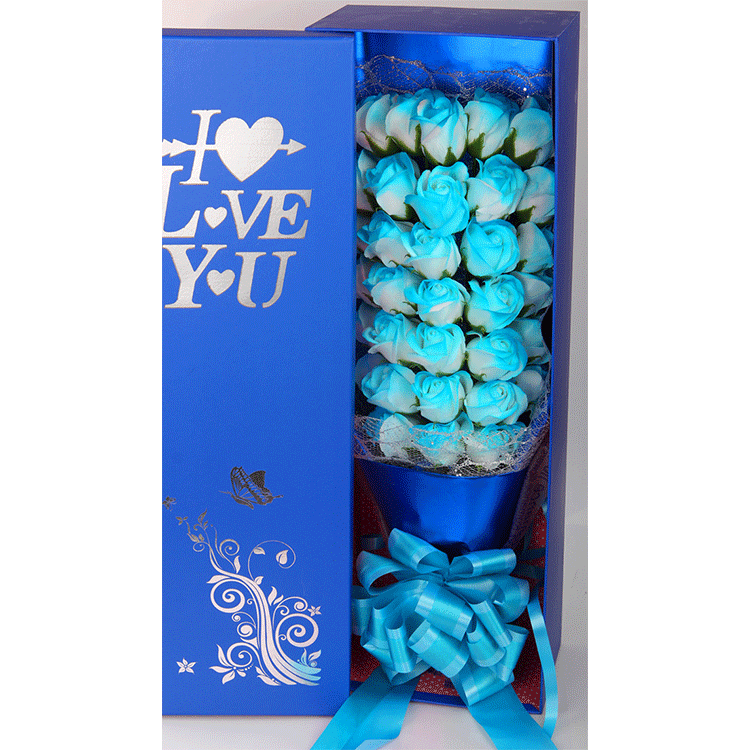 33朵喷色【蓝】