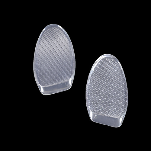 Front sole pad, half pad, half size pad, silicone transparent non-slip insole, ultra-soft and thick, size adjustment, foot pain relief