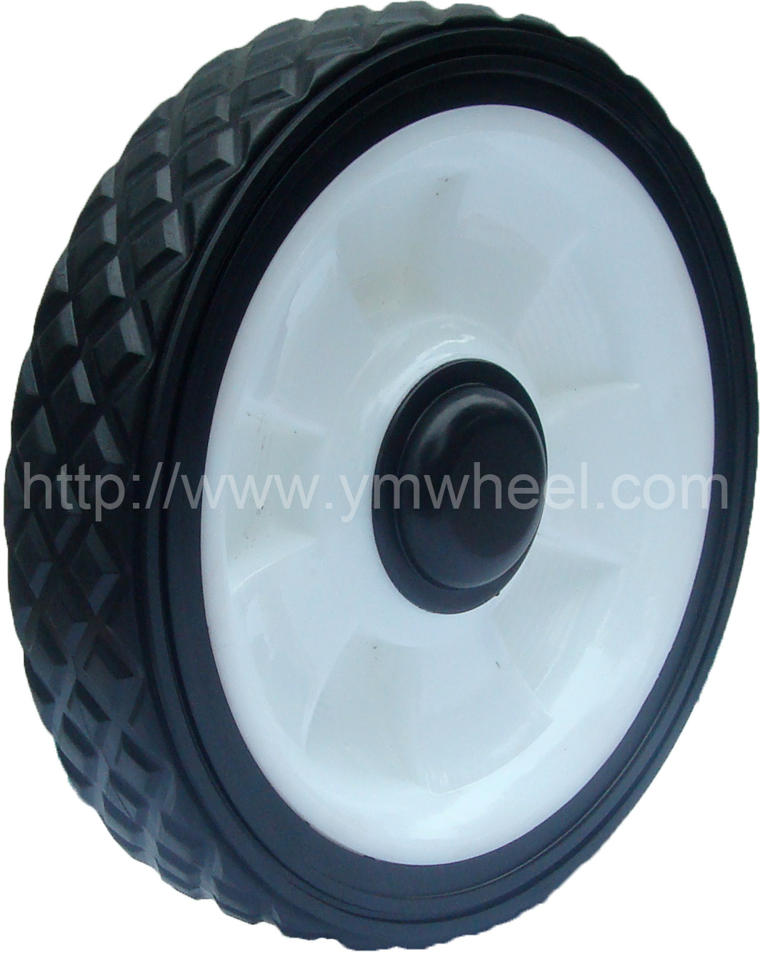 厂家供应7寸带轴承塑料轮子 割草机轮子 微耕机轮子 工具车轮