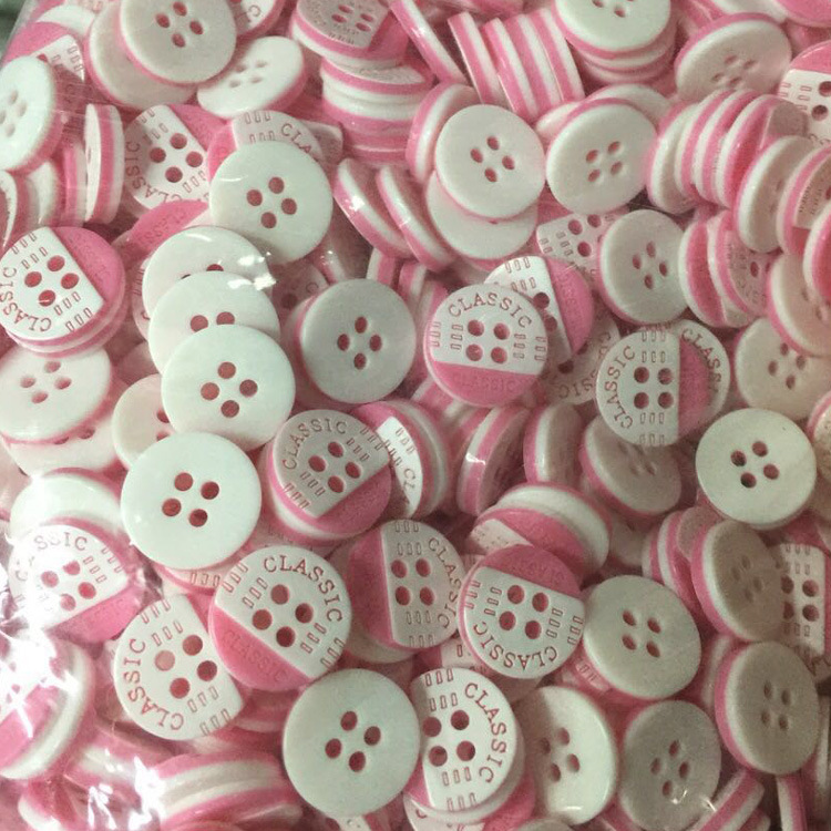 纽扣批发衬衣小号激光字母彩色钮扣四眼高档树脂扣子男女衬衫扣