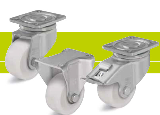 定向脚轮 BH-SPO 75G底板100 x 85中心孔距80 x 60 比克力