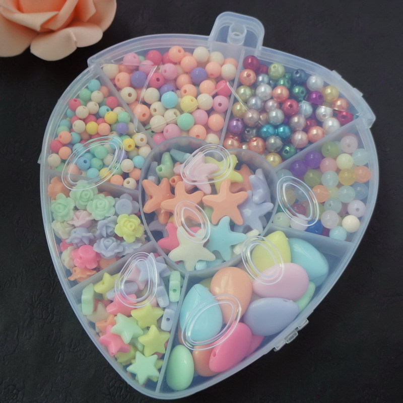 DIY handcrafted beaded plastic box, jewelry box, storage box, fishing gear box, baby and educational beaded gift box set detail image 16