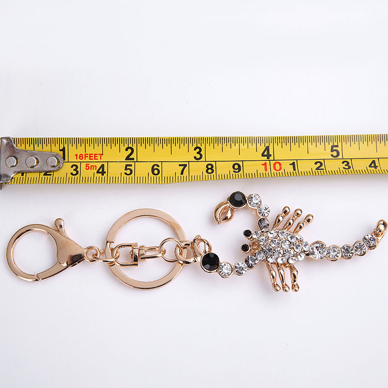 Scorpion Keychain Accessories Diamond Keychain Chain Pendant Wholesale display picture 4