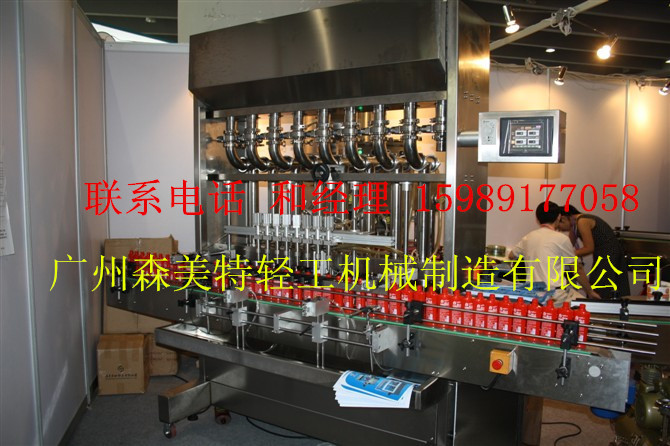 定制直线式全自动膏液体两用灌装机 食用油灌装机 液体自动灌装机