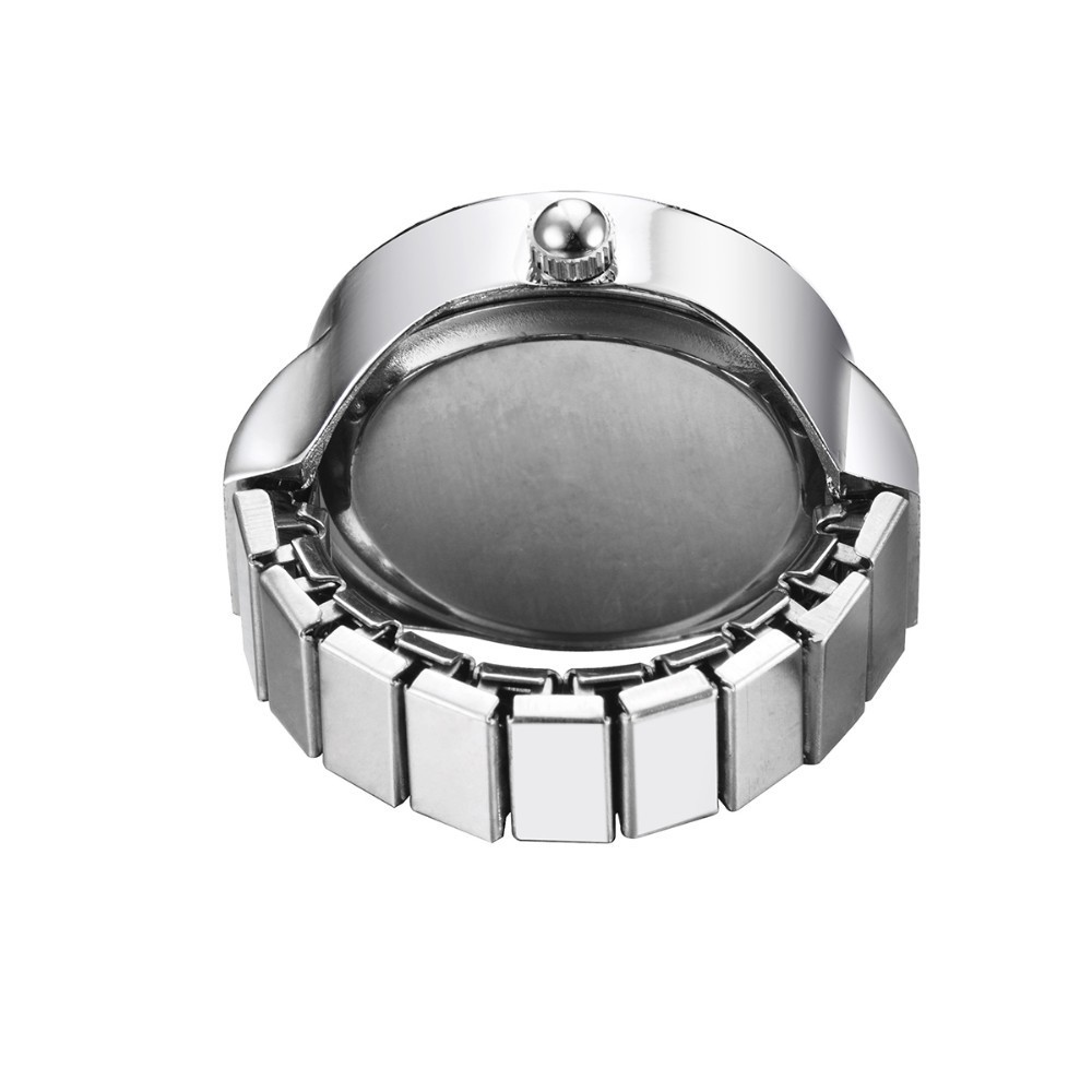 Quartz Movement Round Pattern Casual Round Quartz Watch Rings