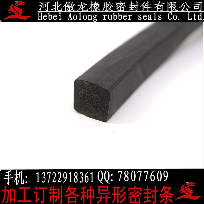 傲龙直销三元乙丙密实机械发泡门窗木门密封条硅胶条批发订做