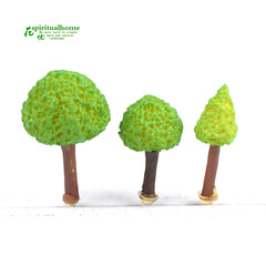 Moss Micro Landscape Ornament, Decorative Succulent Ornament, Cartoon Green Tree, Small DIY Ornament Materials