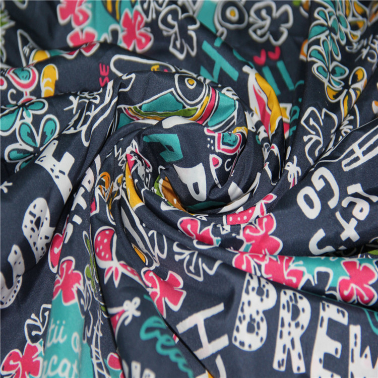 75D印花雪纺舒适柔软清新连衣裙衬衫吊带面料雪纺