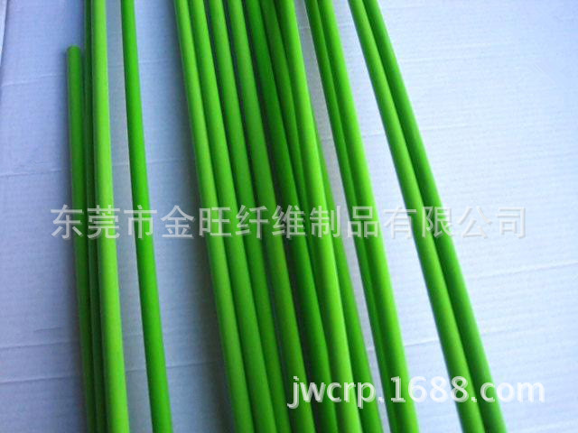 green fiberglass pole