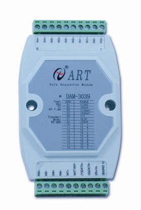 热电偶采集模块DAM-3039北京阿尔泰RS485模块适用钢化炉