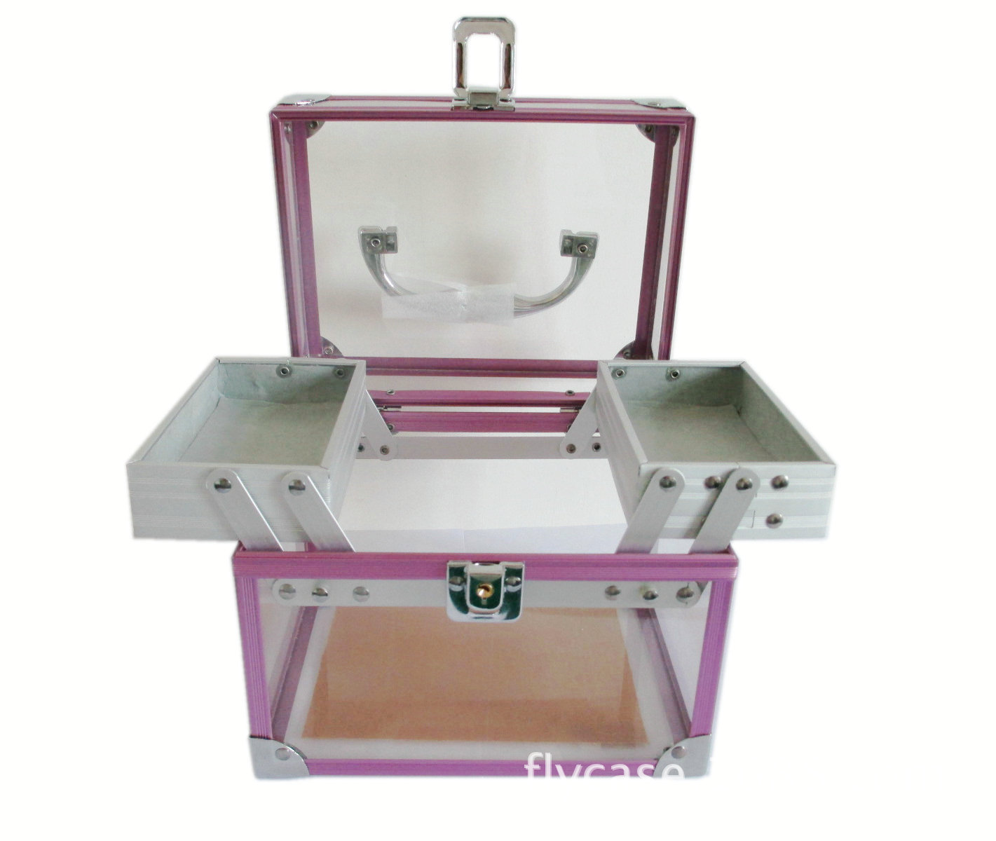 专业定制各种材质面料铝箱 化妆箱 ABS工具箱 透明亚克力箱