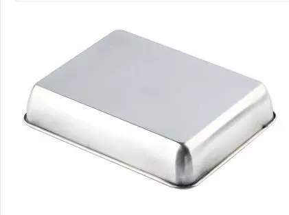 Stainless steel towel plate deep non -magnetic multi -use rectangular plate pallet square plate flat chassis multiple options