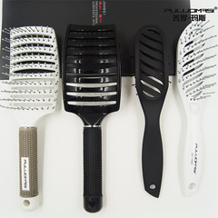 Fengsong hairdressing tool comb, large curved shaping nine-row comb, ribs hairdressing tool, smoothing comb, men's hair styling comb, personality comb