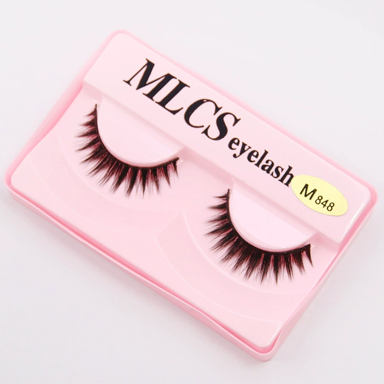 False Eyelashes MLCS M848, 3D Multi-layer Handmade Nude Thick Cross Lashes