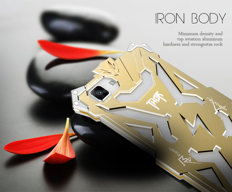 SIMON THOR Aviation Aluminum Alloy Shockproof Armor Metal Case Cover for vivo X5Max S