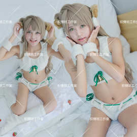 cosplay日本动漫服装love live南小鸟cos SR卡绵羊装 羊羔绒冬装