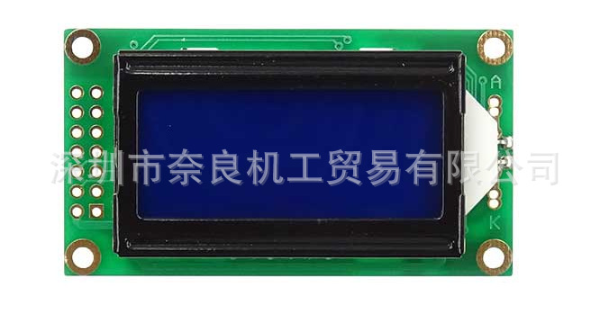 日本秋月电子LCD液晶显示屏ACM0802C-NLW-BBH/P-02801