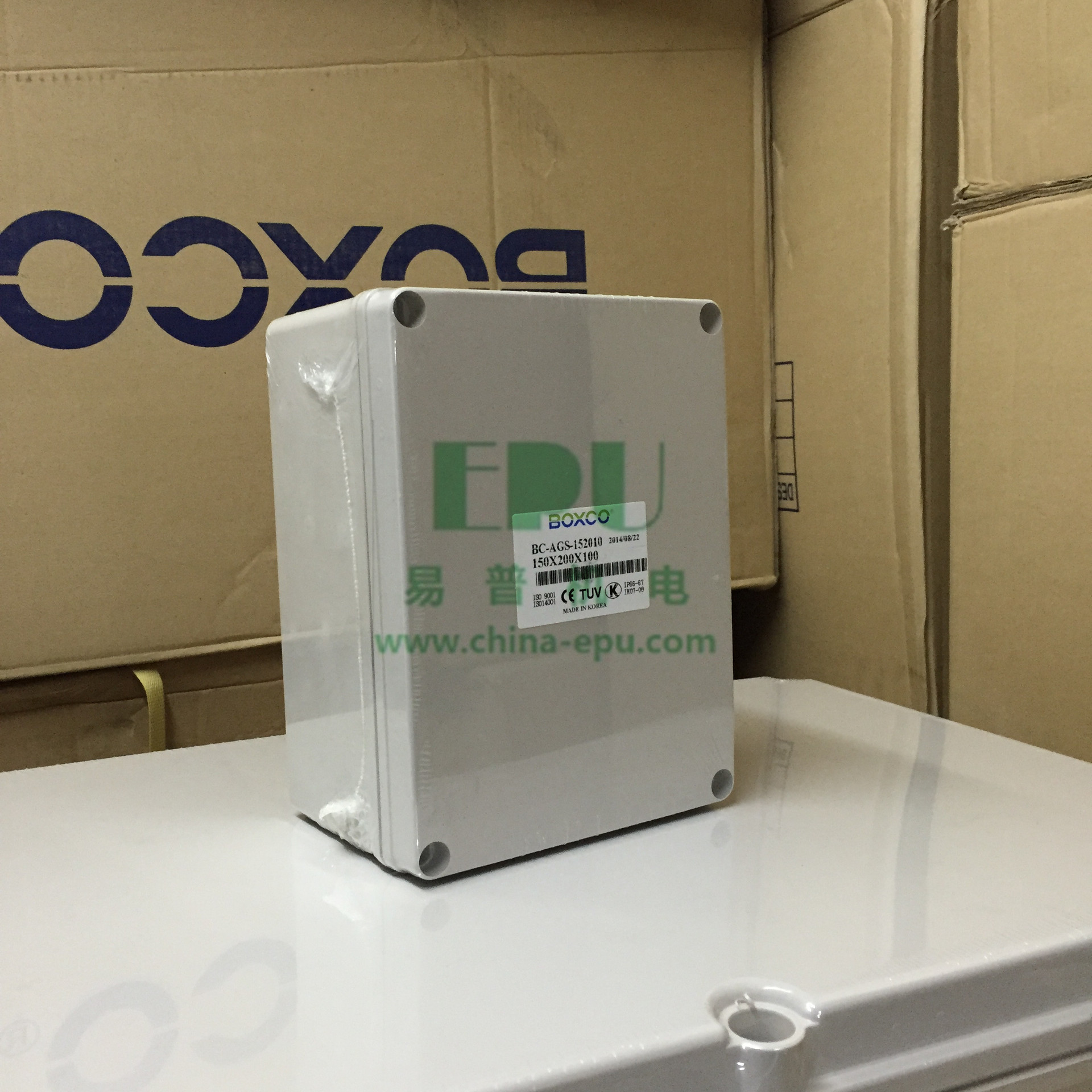 韩国BOXCO小型（S型）塑料防水盒150x200x100