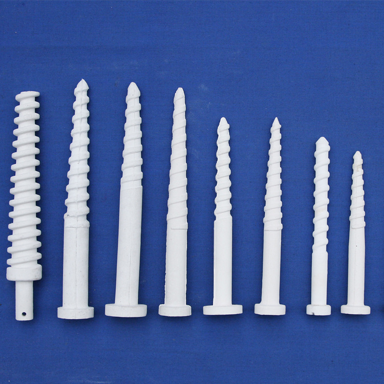 陶瓷钉电子元器导热氧化铝陶瓷紧固件普通工业电炉绝缘刚玉螺纹钉