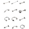Fashionable nose piercing stainless steel, lip piercing, European style