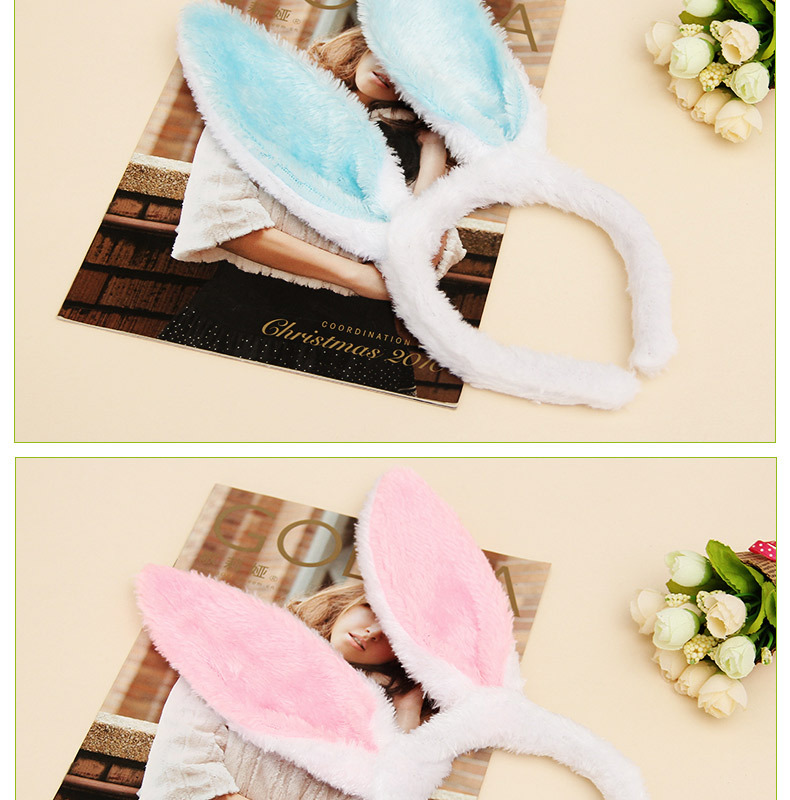Halloween Light Rabbit Ears Headband Flash Plush Bunny Rabbit Ears ...