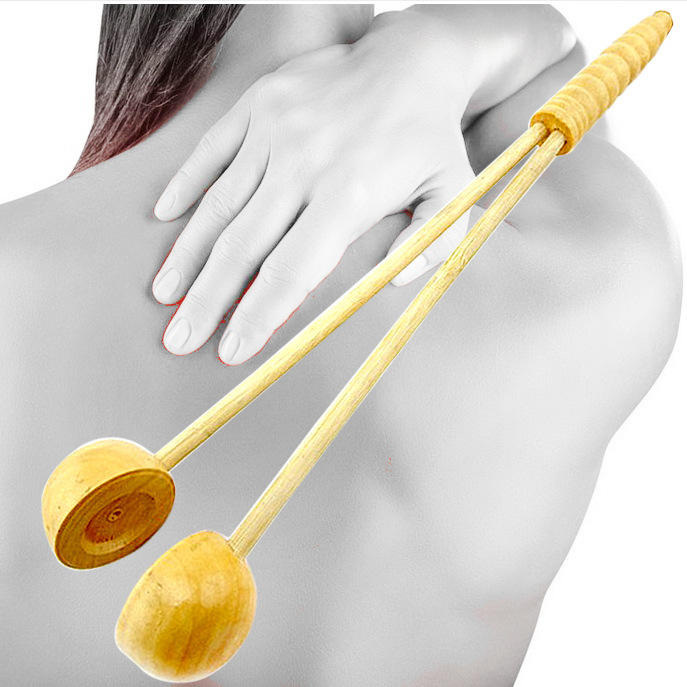 Street vendor Direct selling Bamboo Massager Beat and beat Arts and Crafts Semicircle Ring hammer back Massage stick