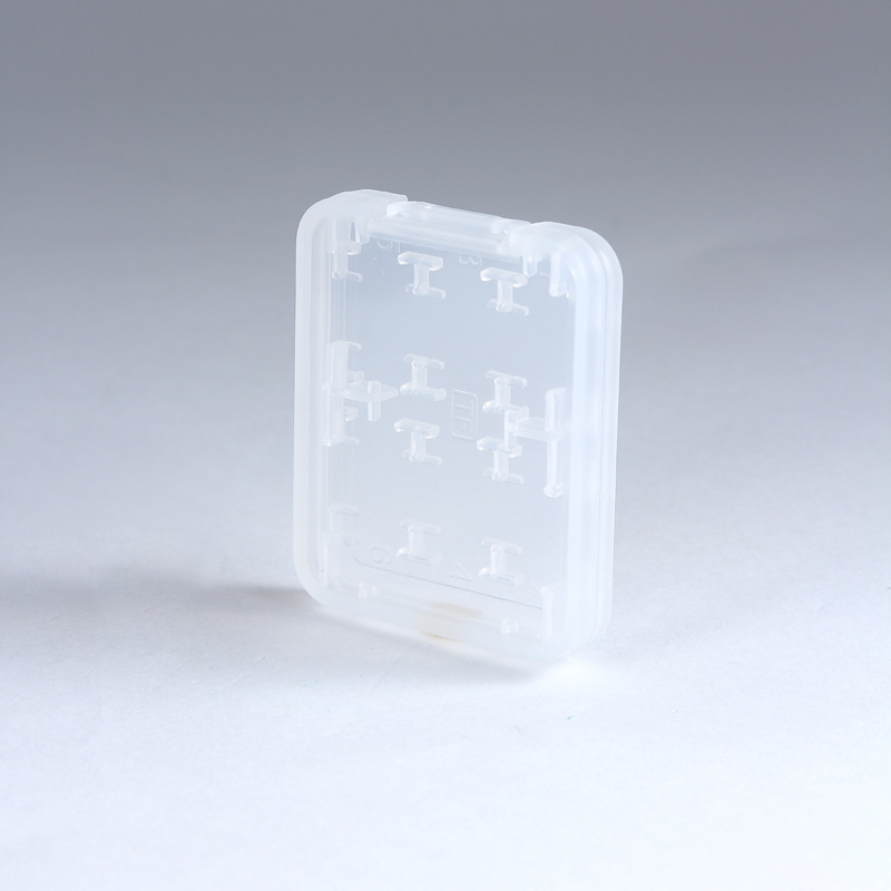 Caja de tarjeta de memoria caja de tarjeta SD tarjeta flash caja de almacenamiento TF SD MS palo corto pequeña caja blanca