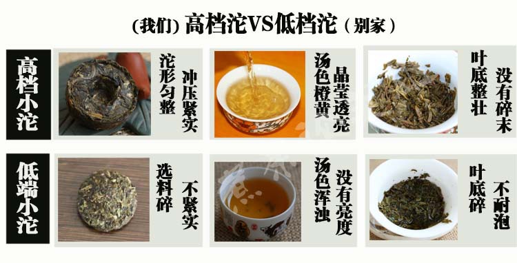 生茶汤色对比图1