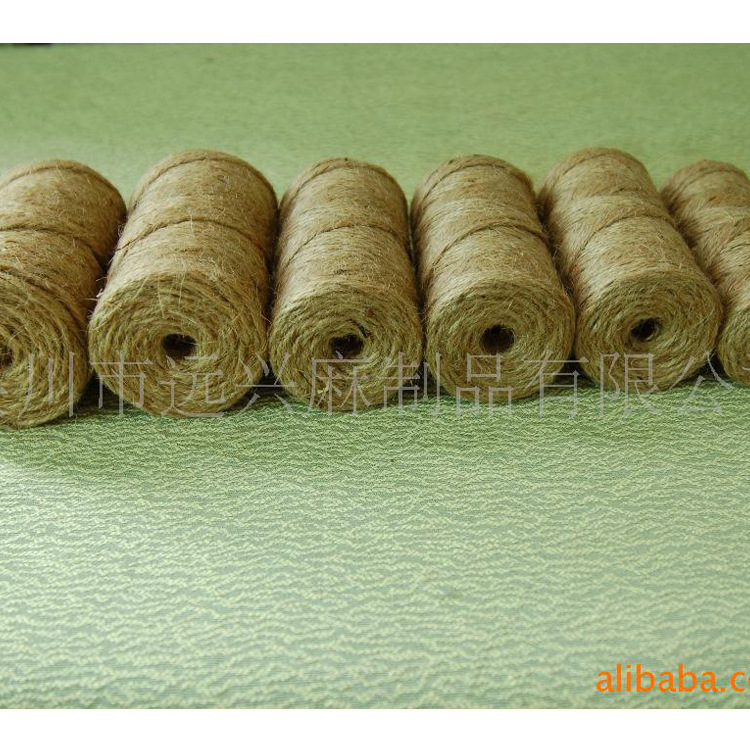 厂家供应小规格黄麻绳制品 麻纱制品 麻绳工艺 手工艺品麻绳