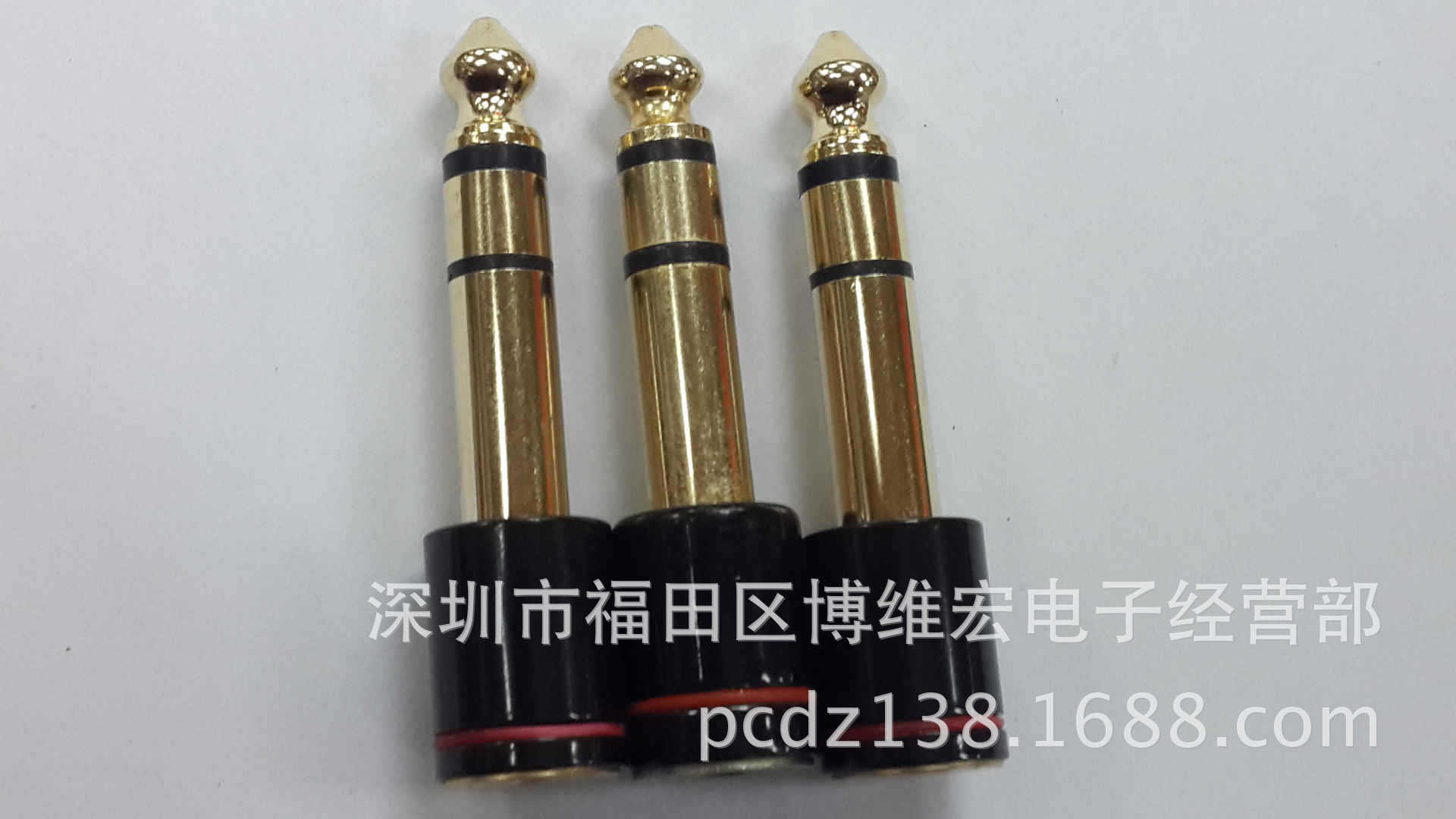 6.35立体公转3.5母/6.35音频转接头/卡拉OK转耳机插头