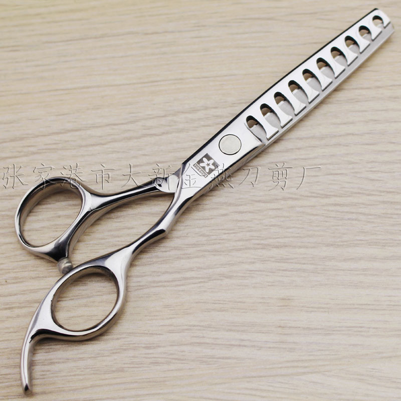 6.0寸 鱼骨剪 10齿 美发剪刀 大齿牙剪打薄剪 去发量50%