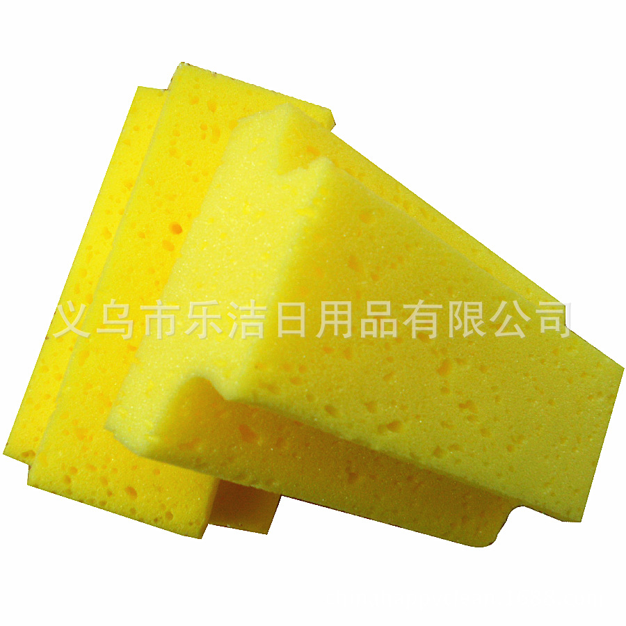 超厚蜂窝状超强抗磨汽车洗车海绵 珊瑚海绵工字形 16.5*11*9cm
