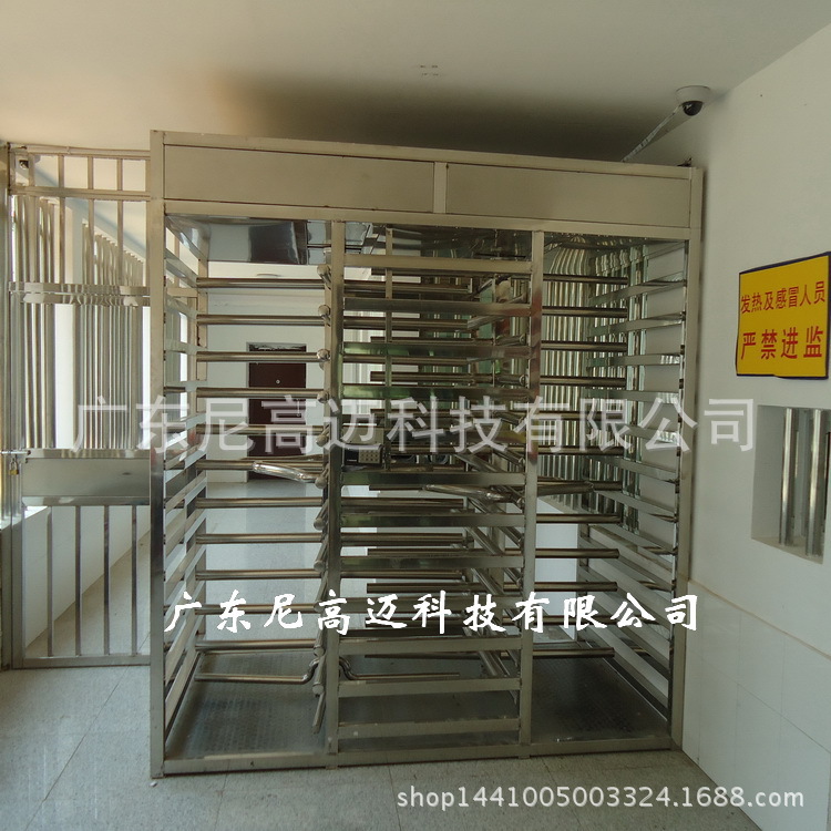 定制全高十字旋转闸 监狱全封闭十字转闸 指纹门禁双通道全高转闸
