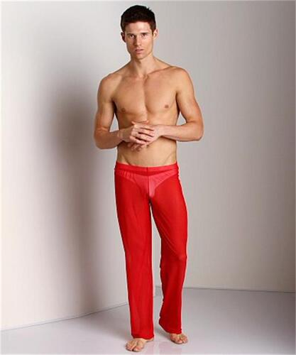  New Low Waist Sexy Refreshing Breathable Non-Mainstream Men's Sexy Mesh Pants Home Pants