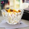 Lizun LZ000101 Transparent thick glass bowl willow bowl bowl water fruit plate salad bowl dessert bowl 870ml