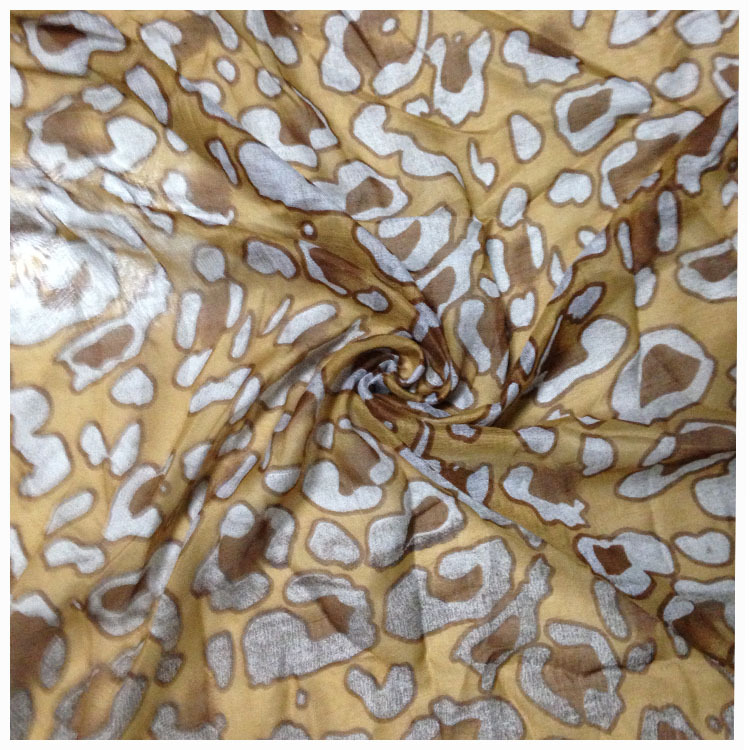 厂家直销75D*45S巴厘纱 围巾涤纶印花面料 定花型女裙装面料