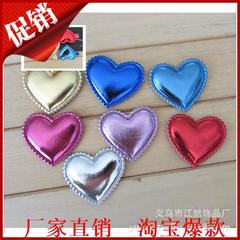 兒童髮飾DIY飾品配件 批發廠家批發 頭飾批發 PU桃心頭飾配件