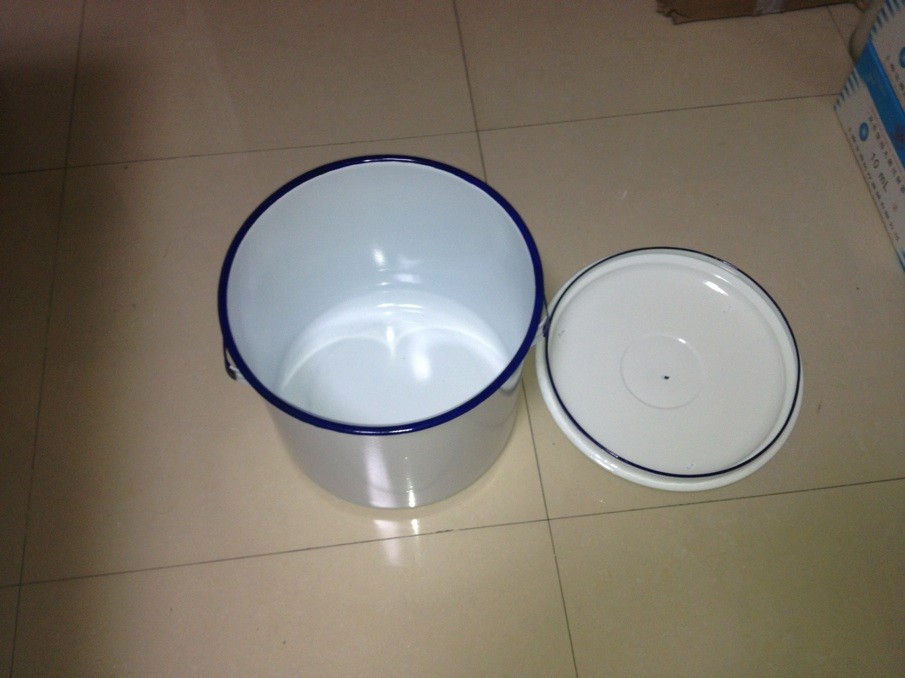 厂家直销搪瓷桶搪瓷碱缸30cm
